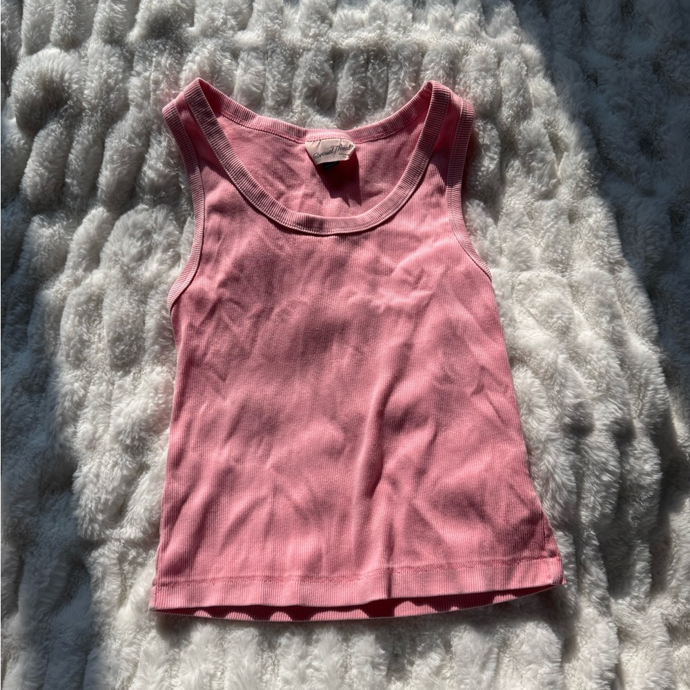 Universal Thread Soft Pink Ribbed Tank